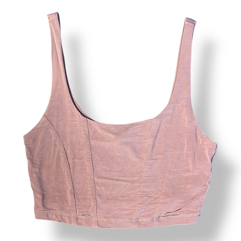 Free People Be Cool Brami Cropped Tank Top Size XS in‎ Pink Clay
